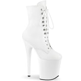 8 Inch Heel FLAMINGO-1020 White Pu